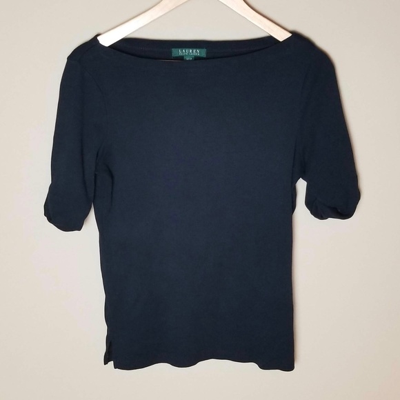 Ralph Lauren Tops - Wide boat neck 3/4 length Top